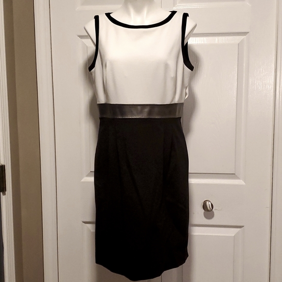 Tahari ASL Dresses & Skirts - Tahari Arthur S. Levine Women's Sleeveless Black/White Dress - Size 14